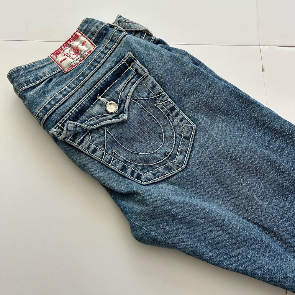 True Religion Women's Classic Blue Boot Cut Jeans